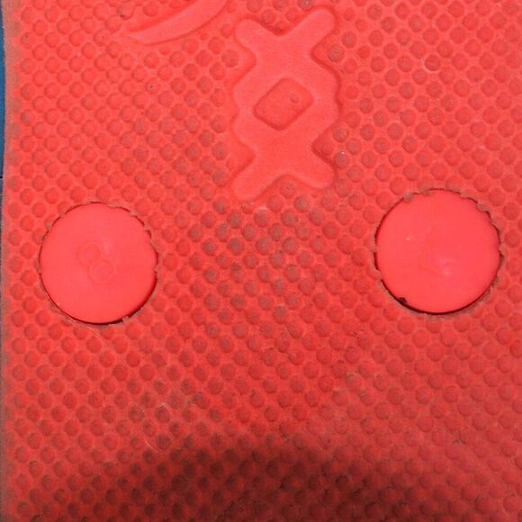 Lilly Pulitzer Thong Flip Flip Sandals Blue / Coral Women's 7-8 - Picture 9 of 9